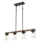 Millennium Lighting Matte Black 4-Light Island Light 