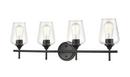 Millennium Lighting Matte Black 4-Light Vanity Fixture 