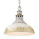 KINSLEY LARGE PENDANT IN AGED GALVA 