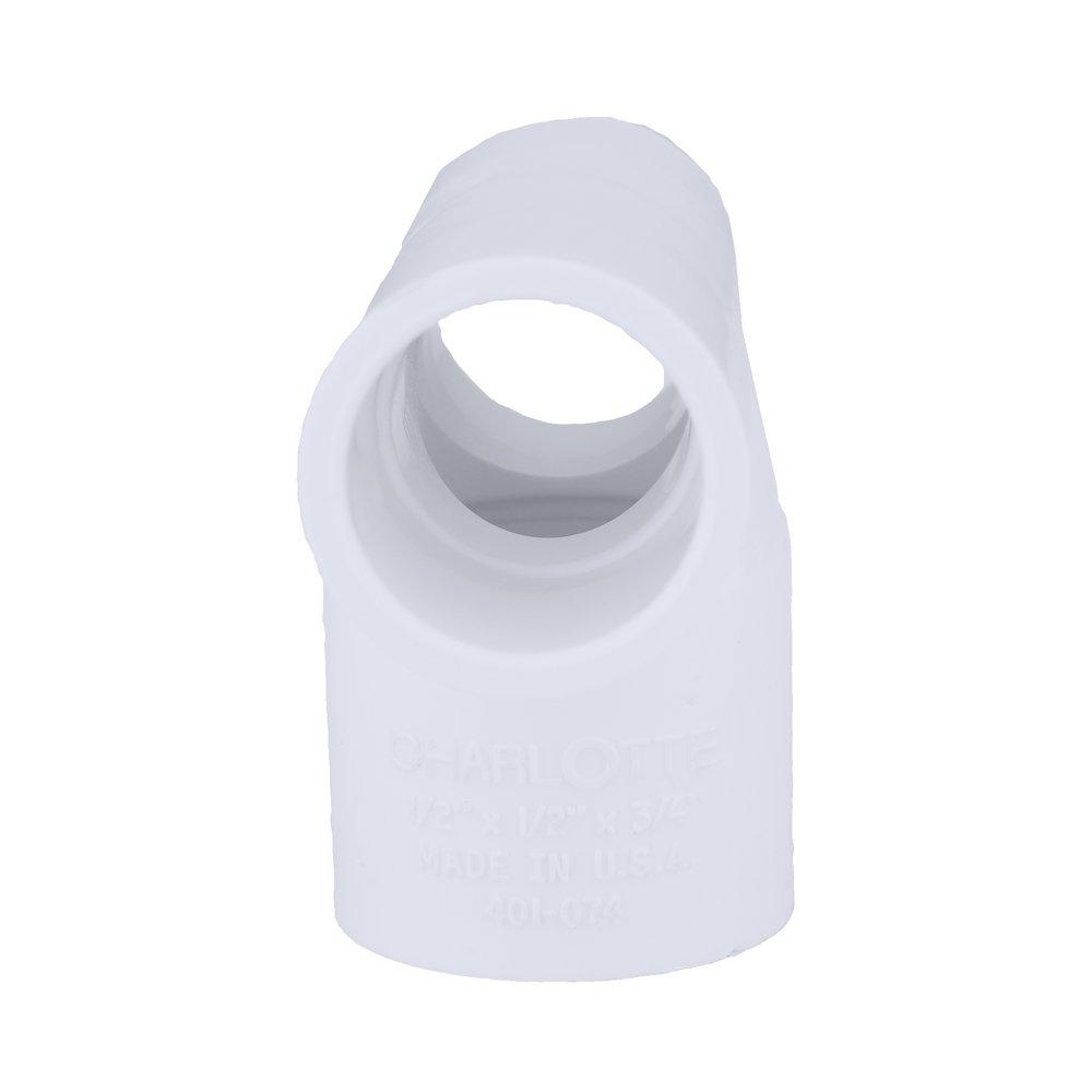 White PVC Schedule 40 Tee 