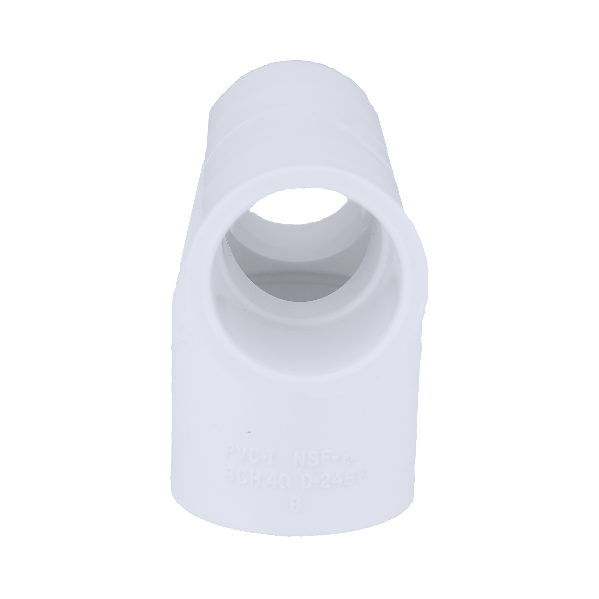 White Slip Reducing Schedule 40 PVC Tee 