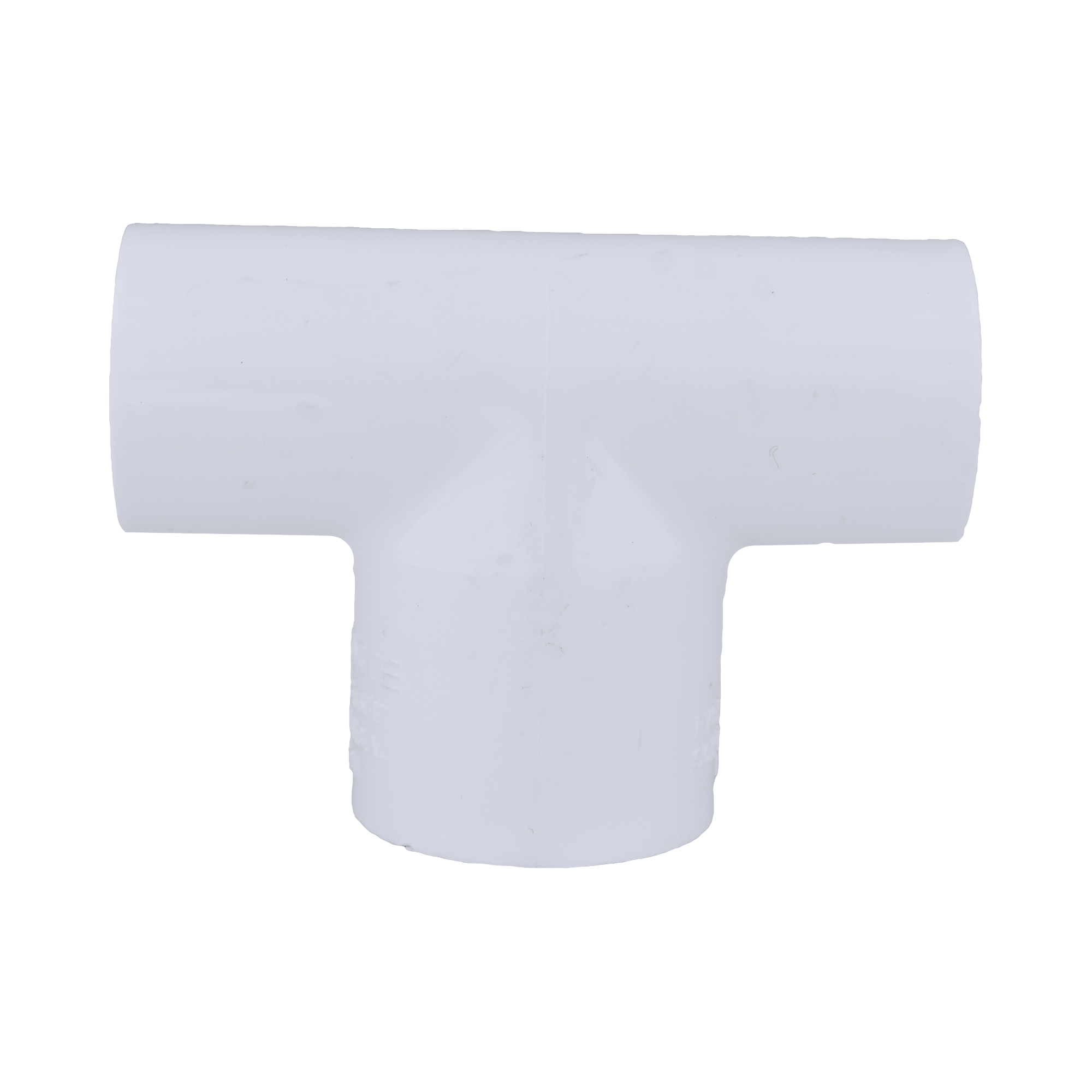 White Slip Reducing Schedule 40 PVC Tee 