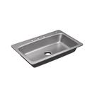 PROFLO&reg; Stainless Steel 33 x 22 in. Stainless Steel Single Bowl Drop-in Kitchen Sink 