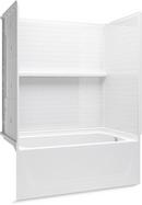60 x 32 in. Vikrell Tub & Shower Unit with Right Drain in White 