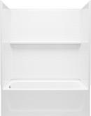 60 x 32 in. Vikrell Tub & Shower Unit with Left Drain in White 