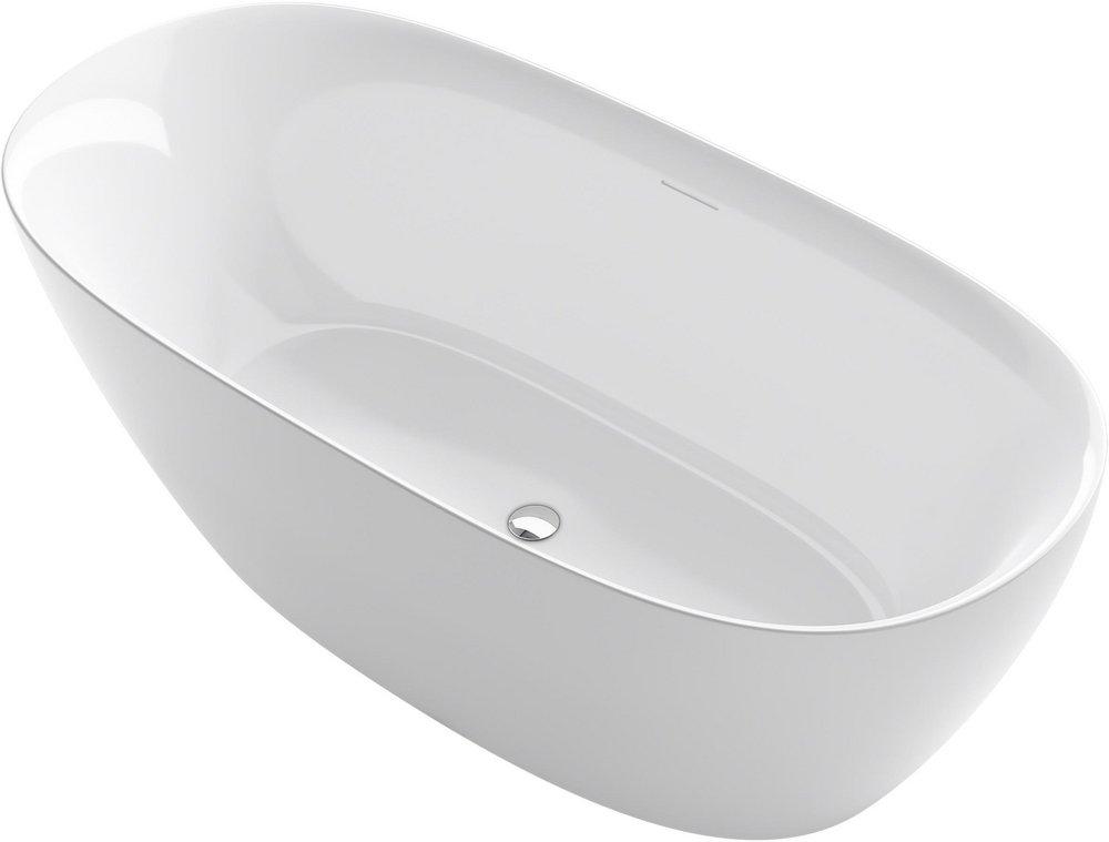 Sterling White 66-15/16 x 31-1/2 in. Freestanding Bathtub Center 