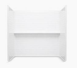 60 x 32 in. Tub & Shower Wall Set in White