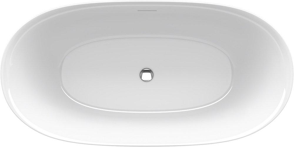 Sterling White 59-1/16 x 29-9/16 in. Freestanding Bathtub Center 