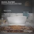 Sterling White 59-1/16 x 29-9/16 in. Freestanding Bathtub Center 