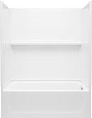 60 x 32 in. Vikrell Tub & Shower Unit with Right Drain in White 