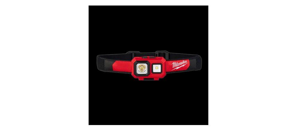 Milwaukee® Red Battery Powered Alkaline LED Spot Flood Head Light 