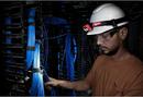 Milwaukee&reg; Red Alkaline Battery LED Hard Hat Flashlight 