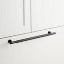 20 in. Rectangular Knurled Appliance Pull in Matte Black
