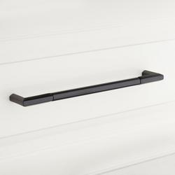 6 in. Center-to-Center Cabinet Pull in Satin Black