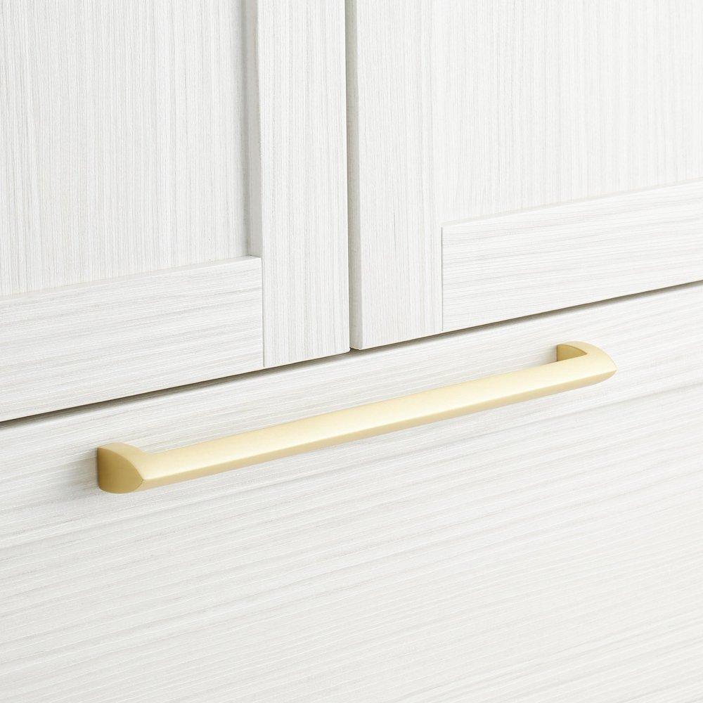 Signature Hardware Antique Brass 18-3/8 in. V-shaped Appliance Pull 