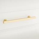Signature Hardware Satin Brass 6 in. Rectangular Adjustable Cabinet Pull 