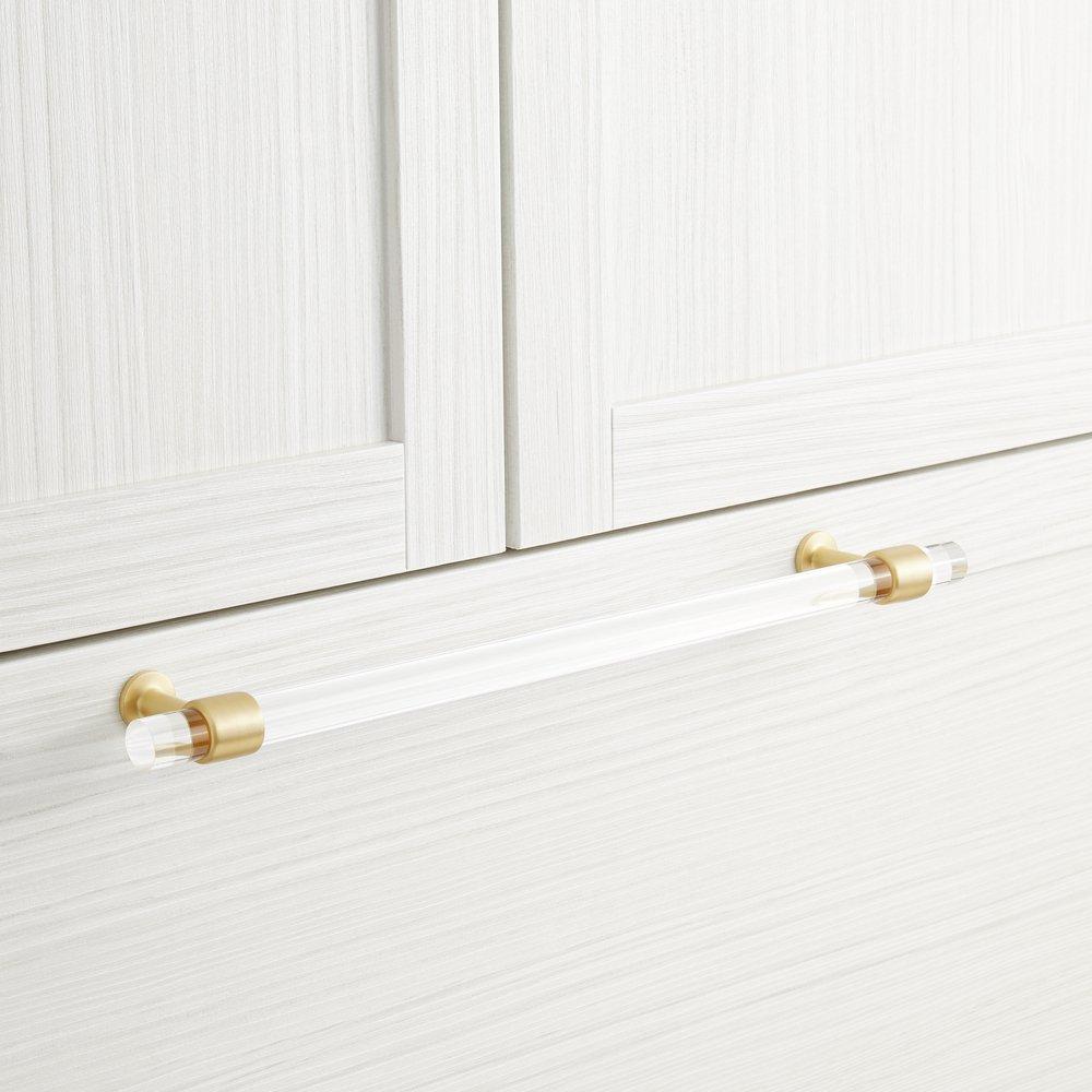 Signature Hardware Satin Brass 18 in. Appliance Pull 