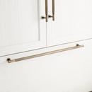 26 in. Rectangular Knurled Appliance Pull in Antique Brass