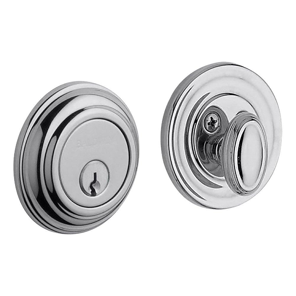Baldwin Hardware Polished Chrome Forged Brass Deadbolt Lock 
