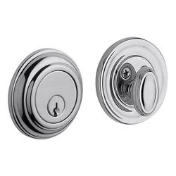 Forged Brass Deadbolt Lock in Polished Chrome