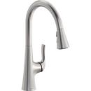 Single Handle Pull Down Kitchen Faucet in Lustrous Steel