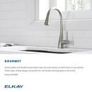 Elkay Lustrous Steel Single Handle Pull Down Kitchen Faucet 