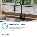 Elkay Lustrous Steel Single Handle Pull Down Kitchen Faucet 