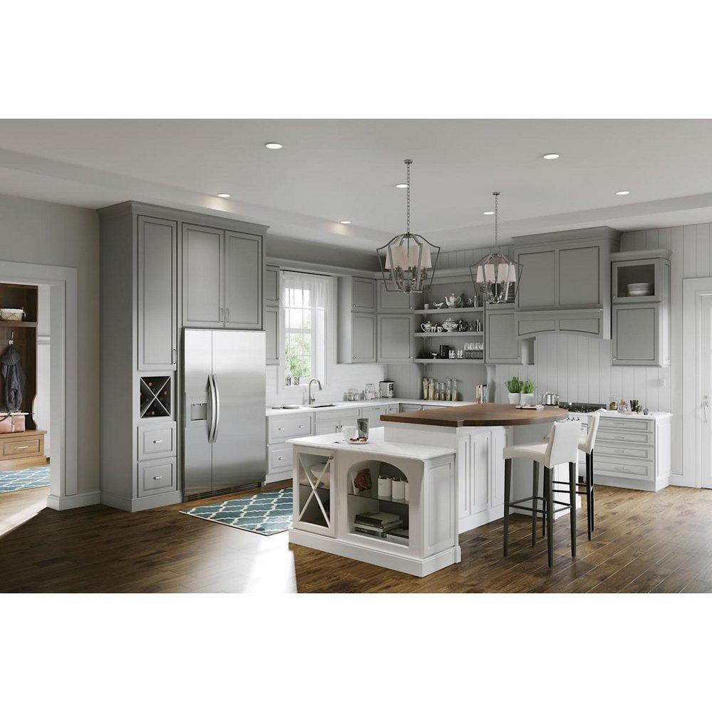 Elkay Lustrous Steel Single Handle Pull Down Kitchen Faucet 