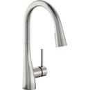Elkay Lustrous Steel Single Handle Pull Down Kitchen Faucet 