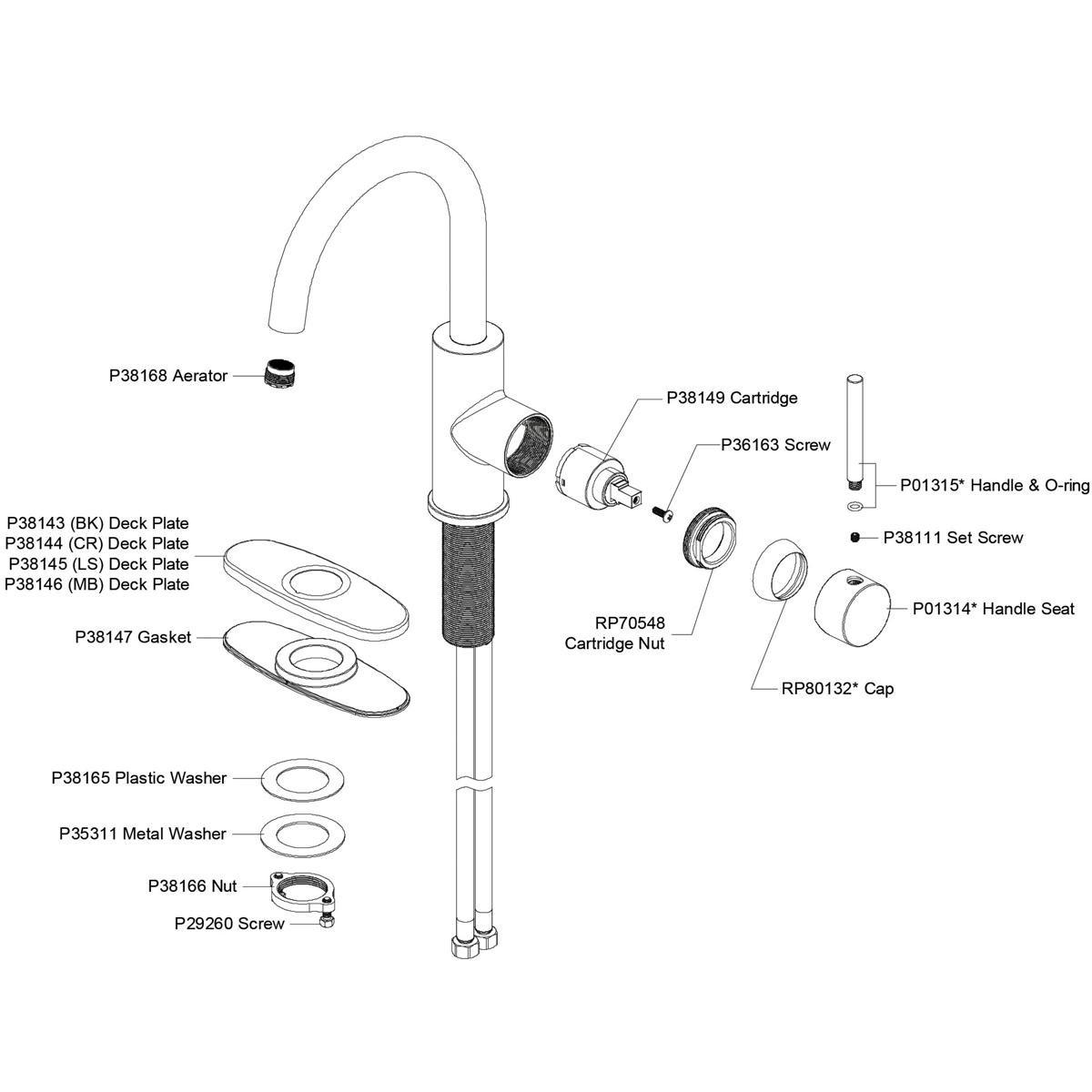 Single Handle Lever Bar Faucet in Lustrous Steel 