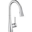 Elkay Chrome Single Handle Pull Down Kitchen Faucet 