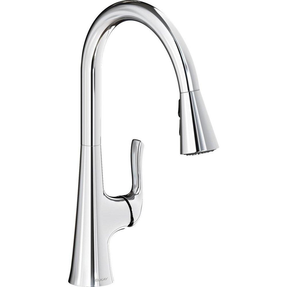 Single Handle Pull Down Kitchen Faucet in Chrome 