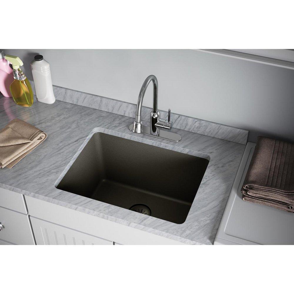 QUARTZ PERFECT DRAIN BASKET STRAINER ONLY - DUSK GRAY 