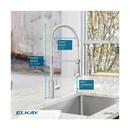 Elkay Lustrous Steel Single Handle Pull Down Kitchen Faucet 