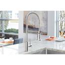 Elkay Lustrous Steel Single Handle Pull Down Kitchen Faucet 
