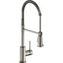 Elkay Lustrous Steel Single Handle Pull Down Kitchen Faucet 