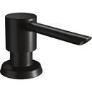 Elkay Matte Black Brass Deck Mount Soap & Lotion Dispenser 