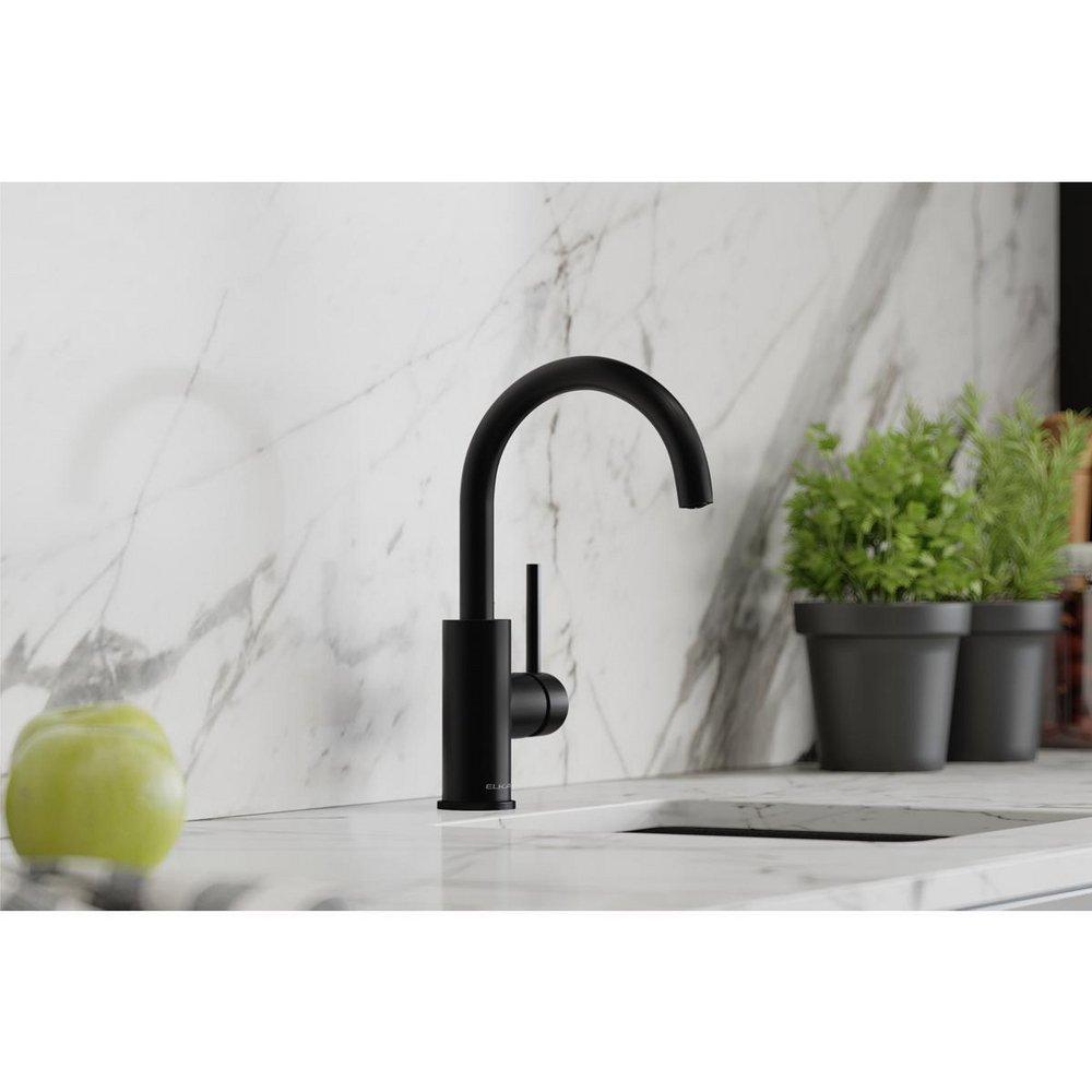 Elkay Matte Black Single Handle Bar Faucet 