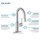 Single Handle Lever Bar Faucet in Lustrous Steel 