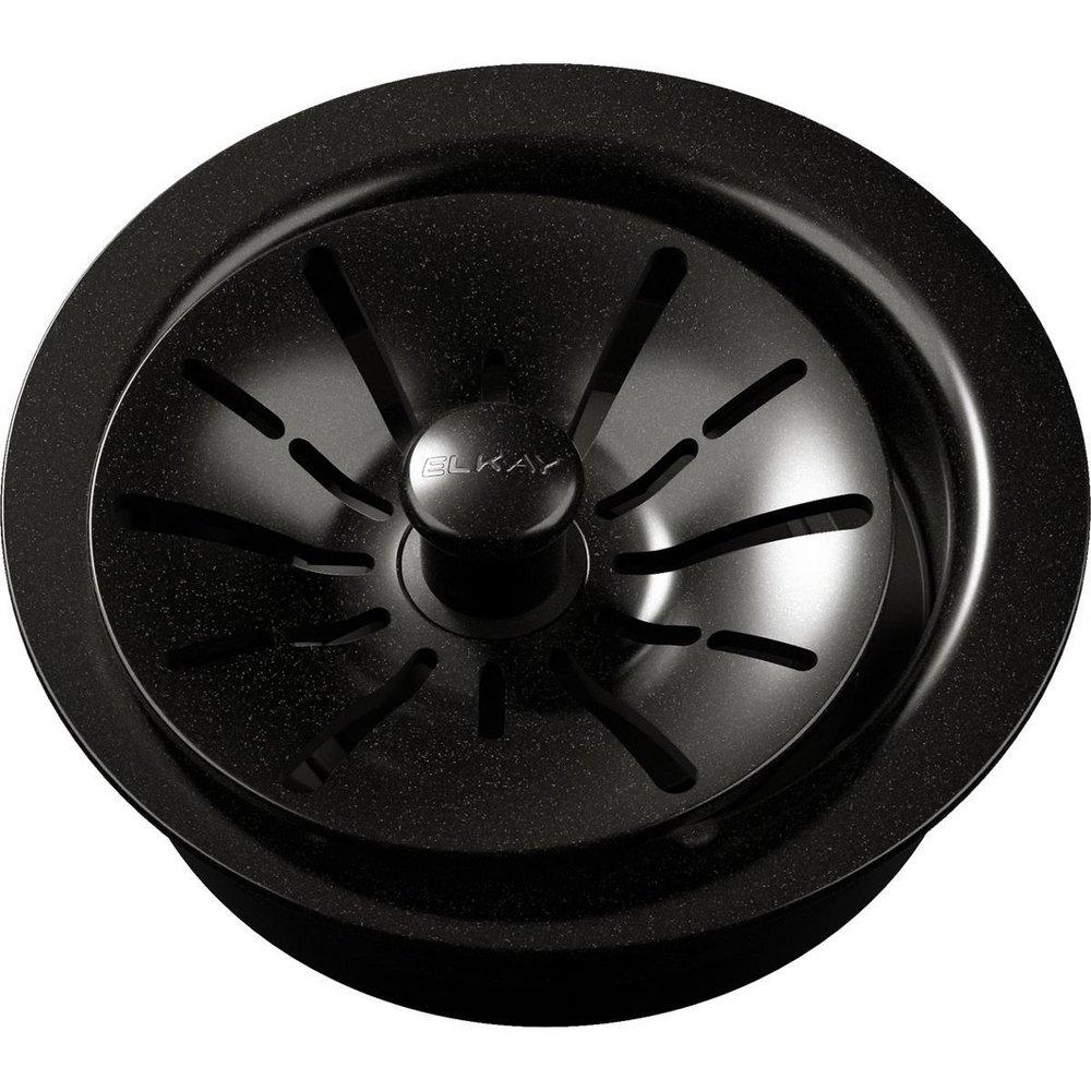Elkay Caviar Plastic Disposer Flange with Basket Strainer and Stopper 