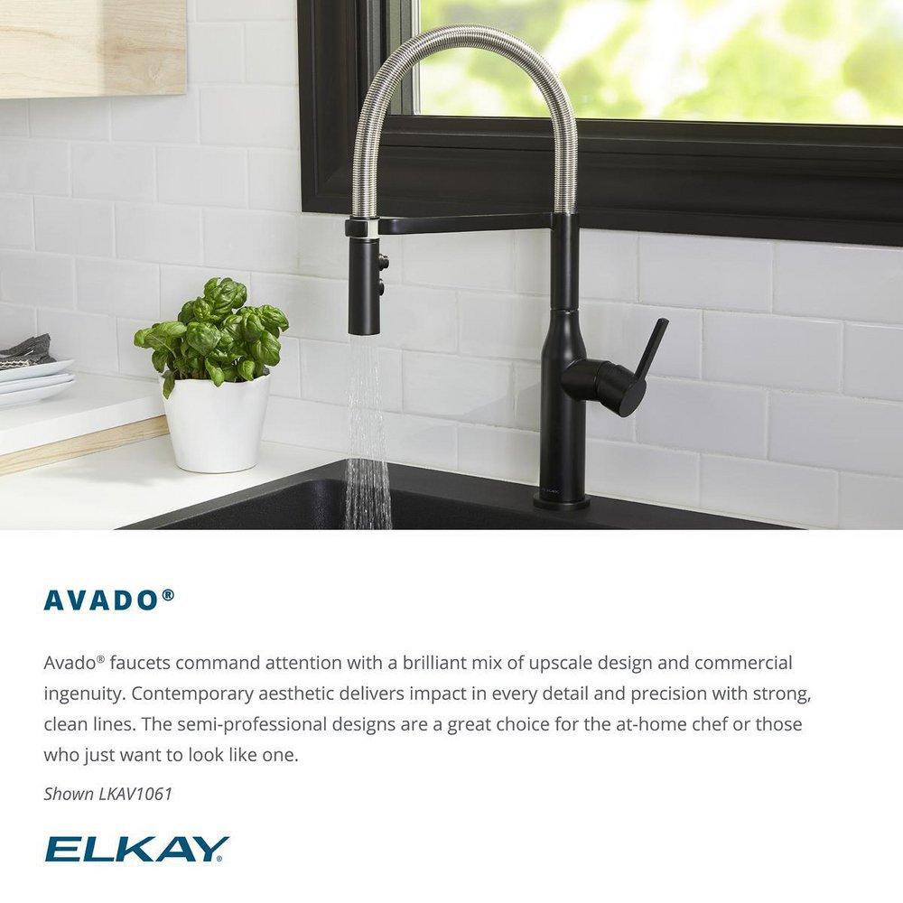 Elkay Matte Black Single Handle Bar Faucet 