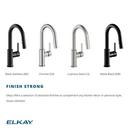 Elkay Matte Black Single Handle Bar Faucet 