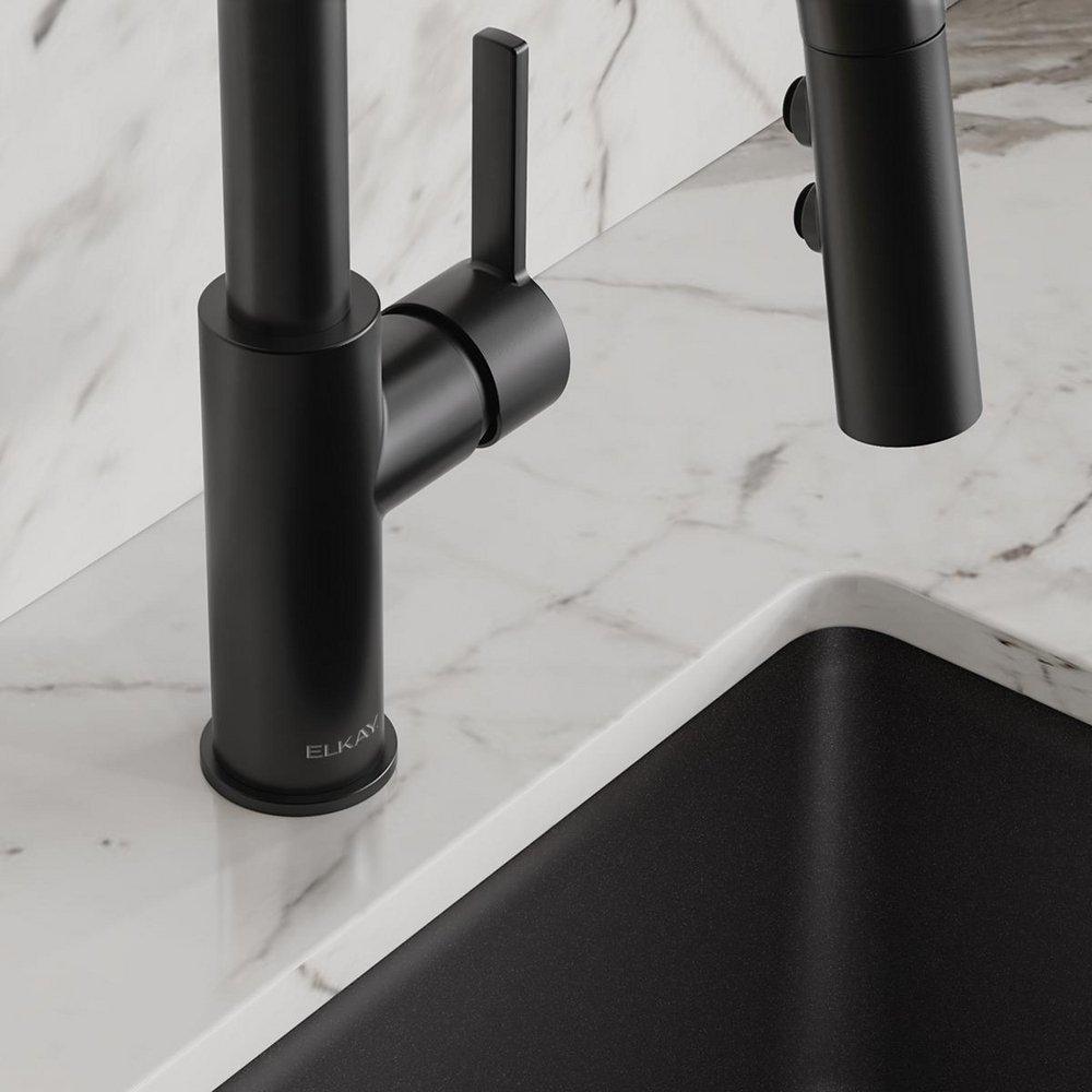 Elkay Matte Black Single Handle Bar Faucet 