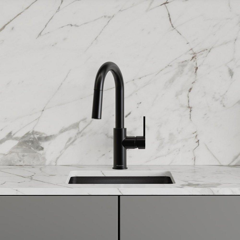 Elkay Matte Black Single Handle Bar Faucet 