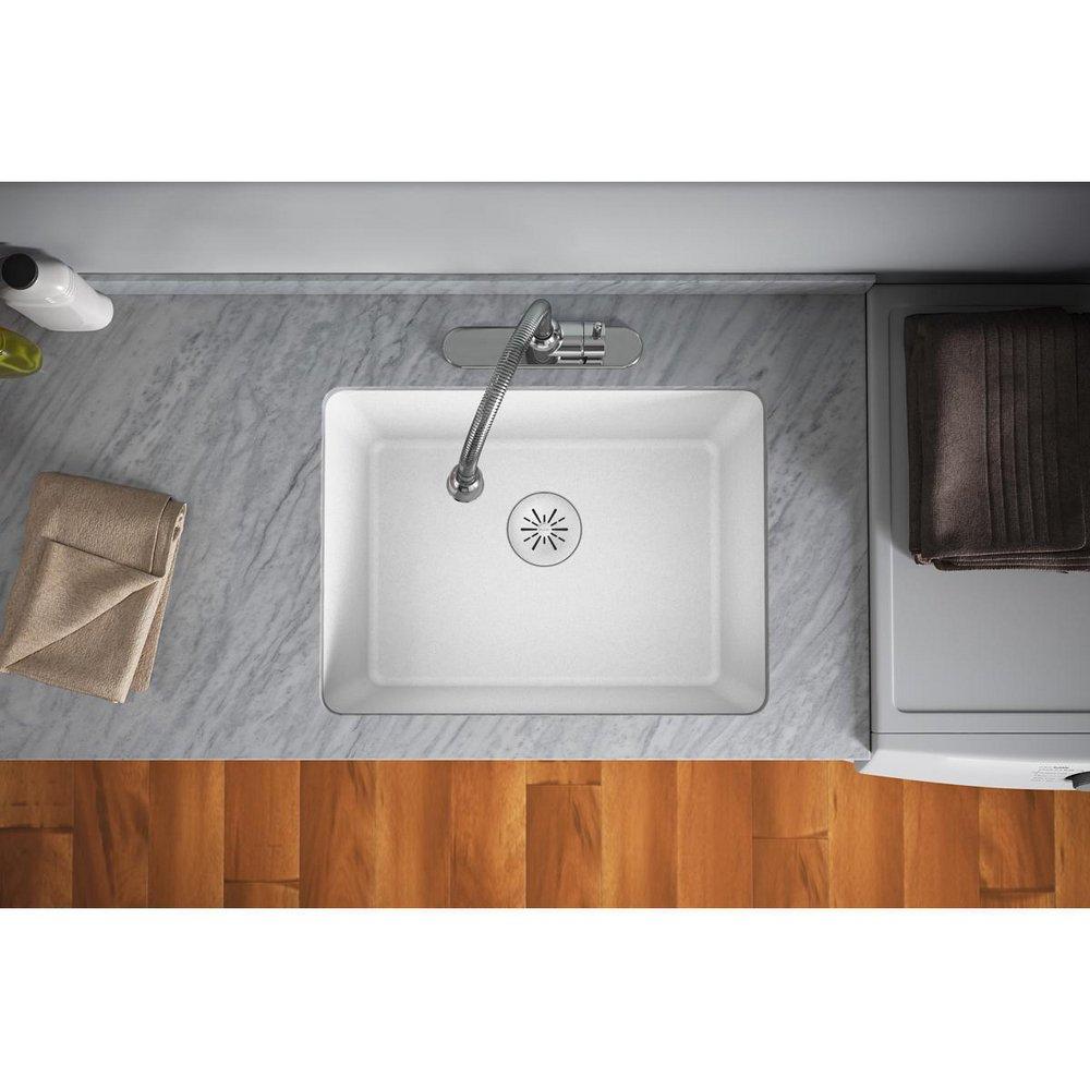 QUARTZ PERFECT DRAIN BASKET STRAINER ONLY - WHITE 