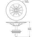 QUARTZ PERFECT DRAIN BASKET STRAINER ONLY - WHITE 