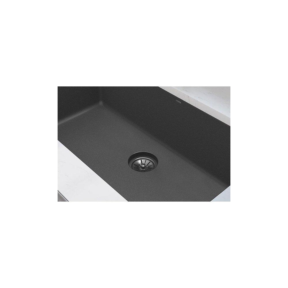 Elkay Charcoal Plastic Disposer Flange with Basket Strainer and Stopper 