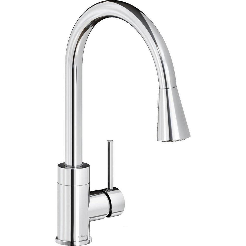 Single Handle Pull Down Kitchen Faucet in Chrome 