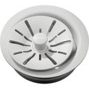 Elkay White Plastic Disposer Flange with Basket Strainer and Stopper 