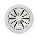 Elkay White Plastic Disposer Flange with Basket Strainer and Stopper 